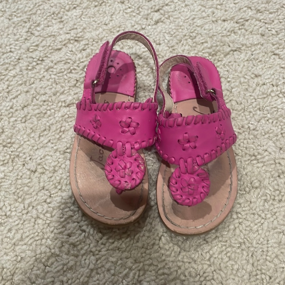 Jack rogers toddler 9 shoes magenta